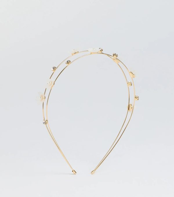 Ethereal Glam Rhinestone Flower Headband