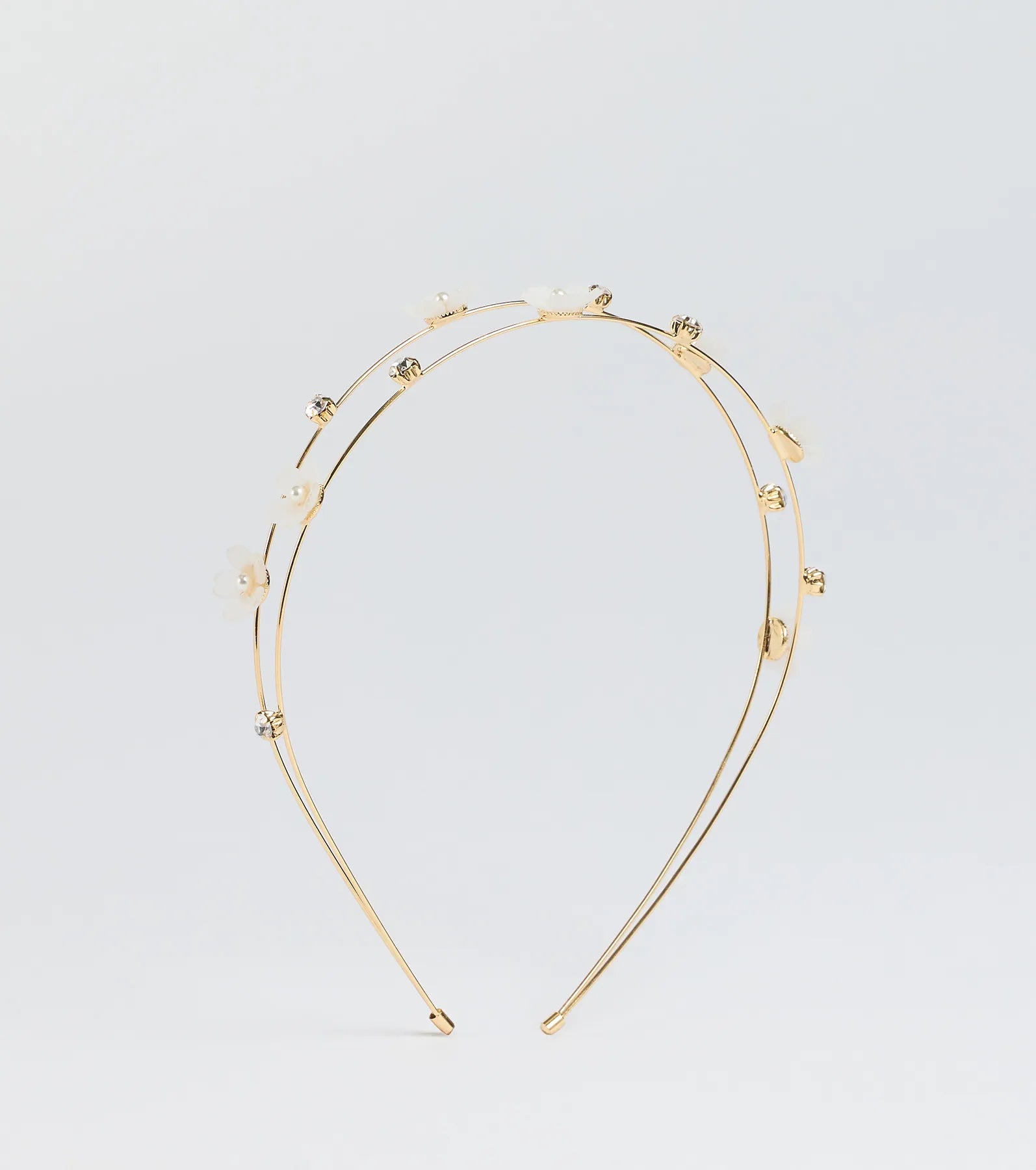 Ethereal Glam Rhinestone Flower Headband