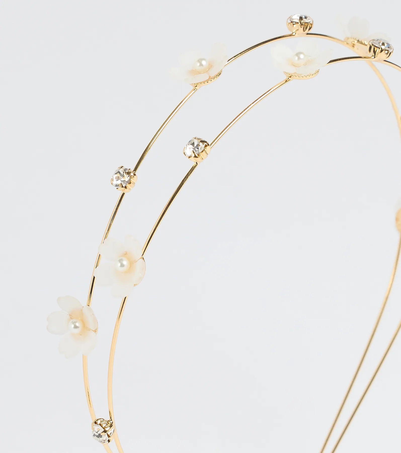 Ethereal Glam Rhinestone Flower Headband - Image 2
