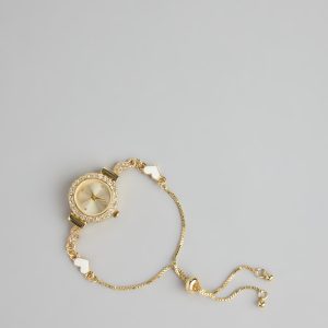 Sweet Timing Heart Charm Watch