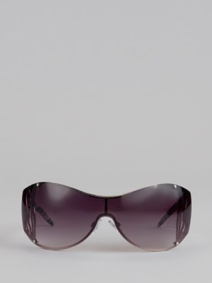 Too Bold to Block Shield Zebra Sunglasses