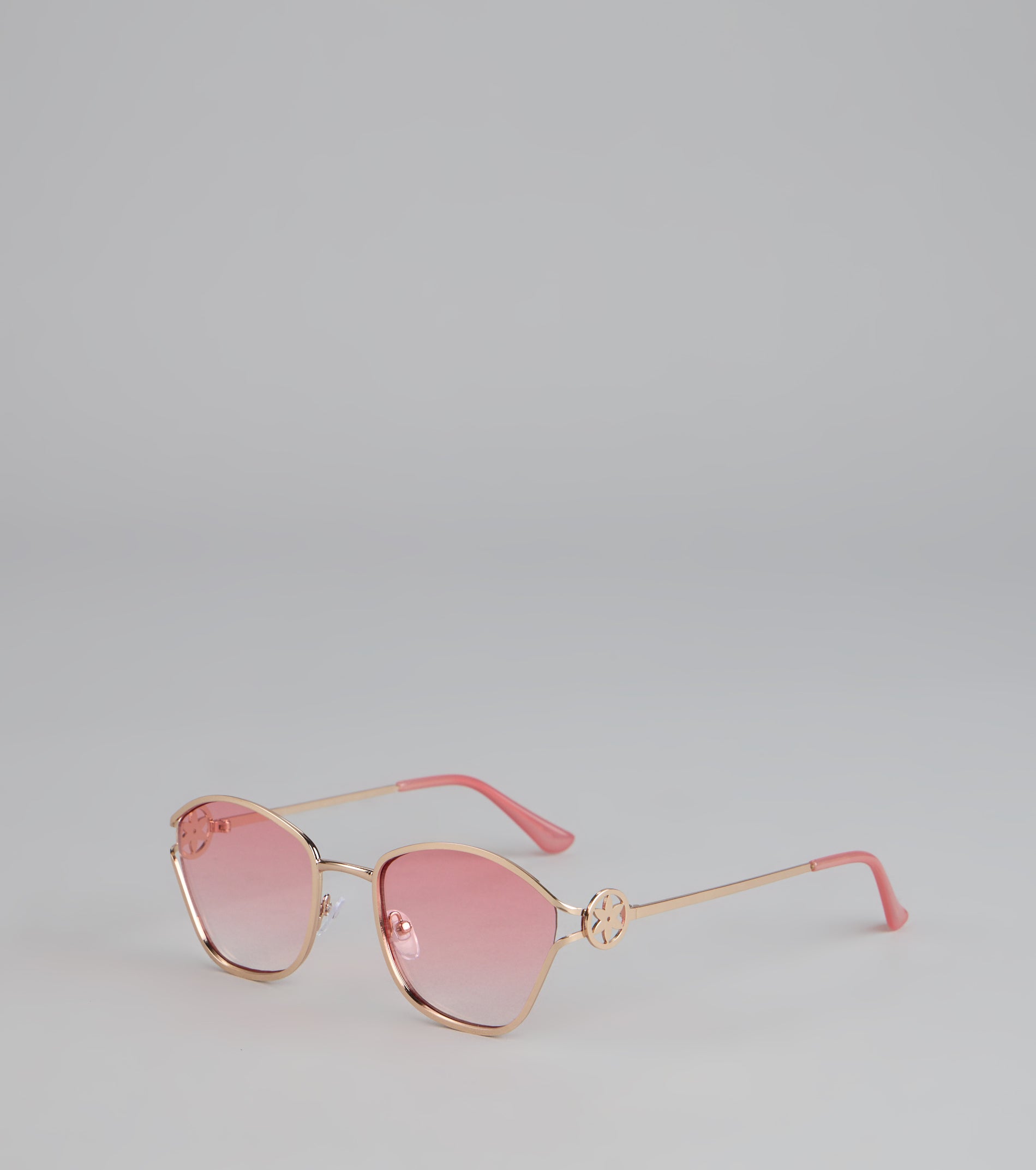 Fresh Pick Flower Detail Sunglasses - Image 6