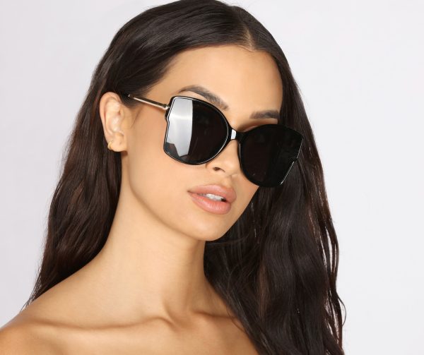 All the Shade Over-Sized Cat Eye Sunglasses