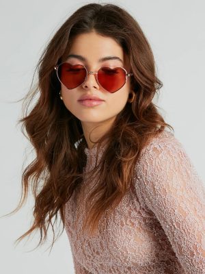 Flirty Fling Heart-Shaped Sunglasses
