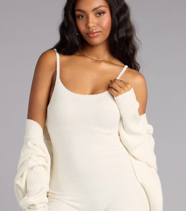 Cuddle Up Chenille Knit Romper - Image 4