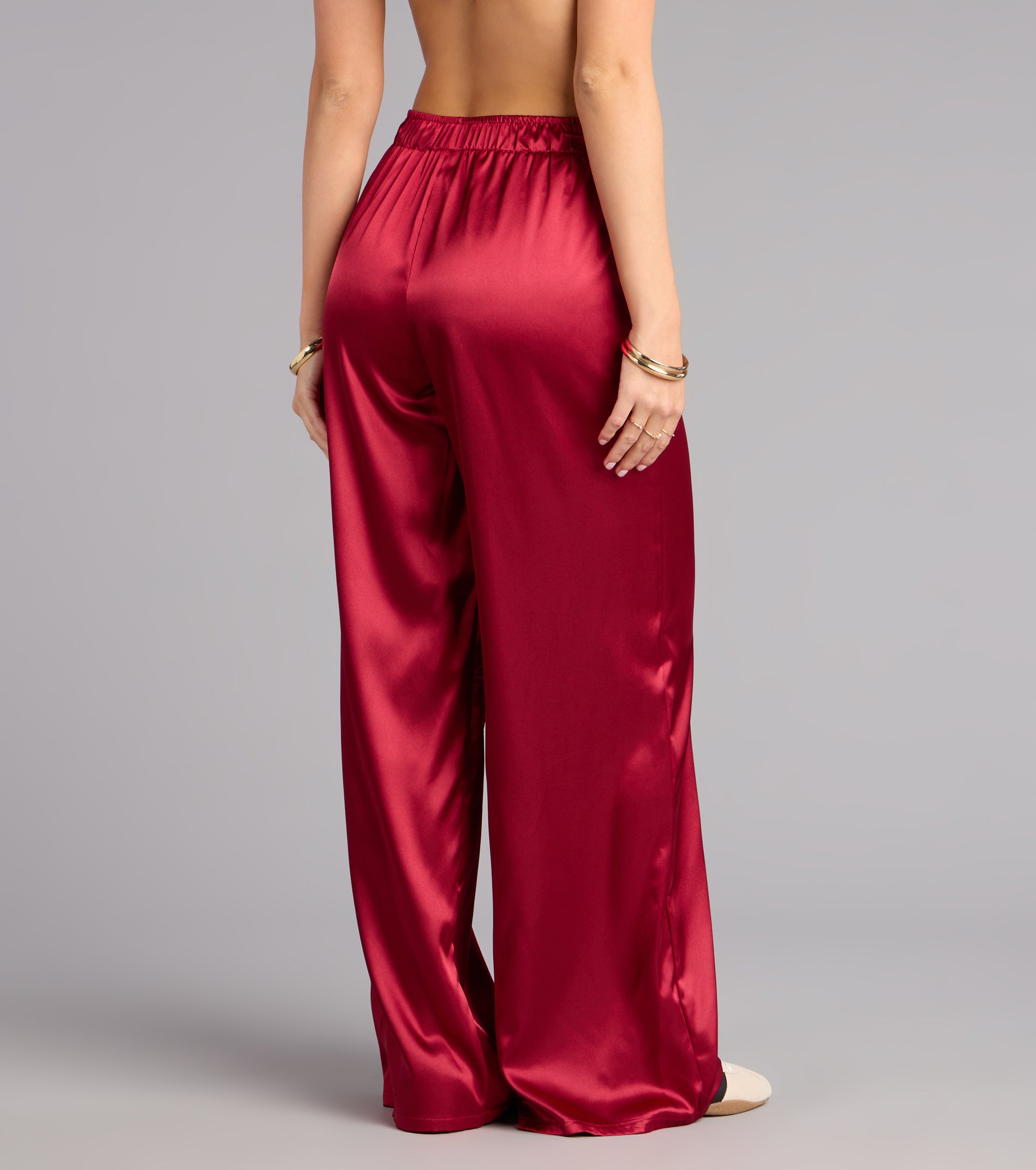 Pillow Talk Satin Pajama Pants - Image 2