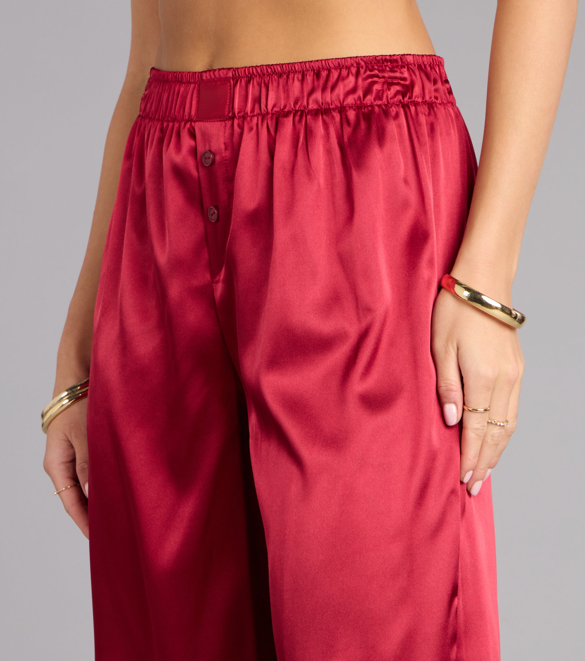 Pillow Talk Satin Pajama Pants - Image 3