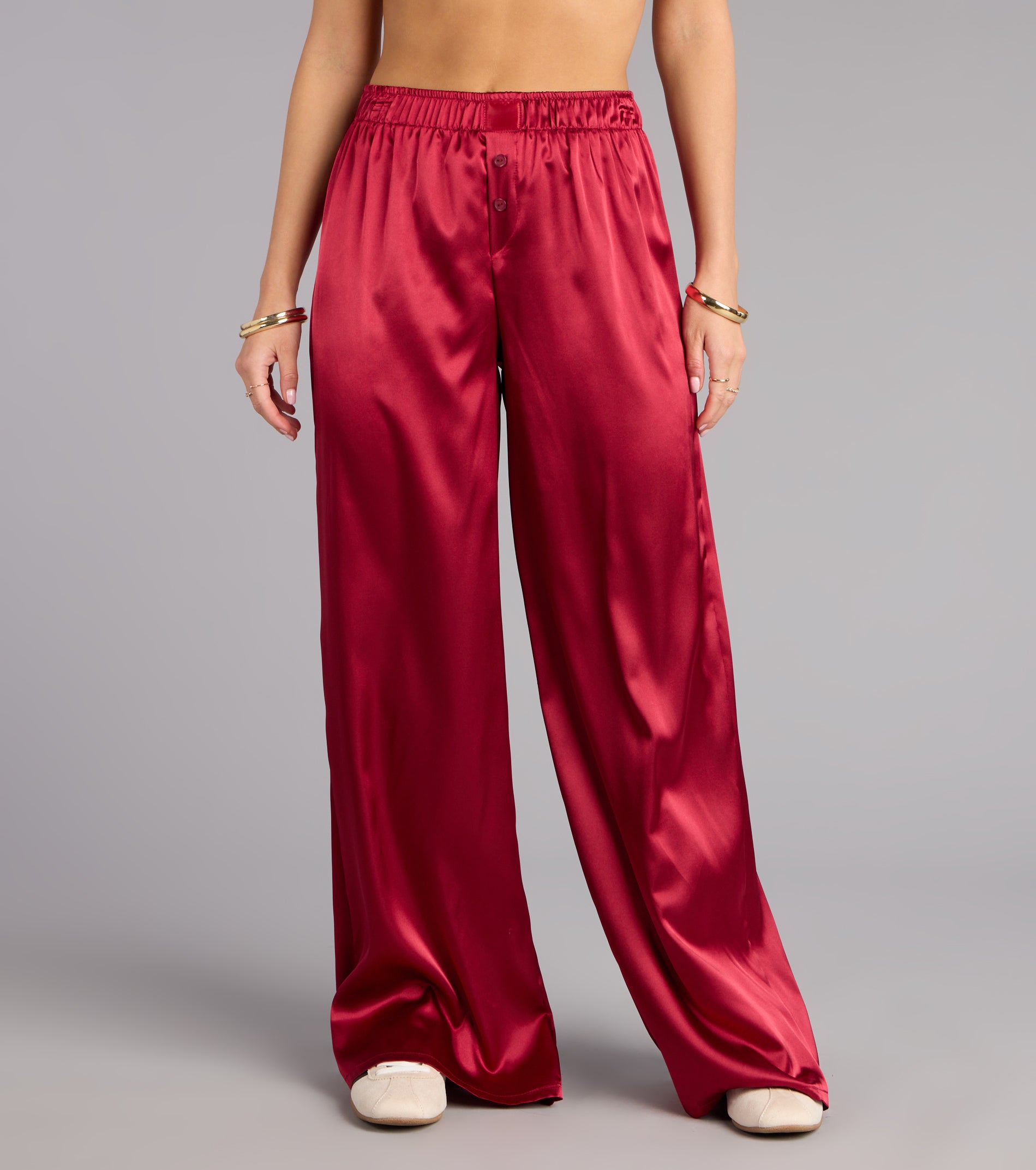 Pillow Talk Satin Pajama Pants - Image 4