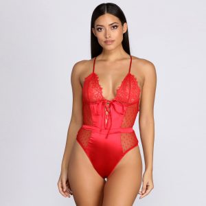 Seductive Lace Mesh Teddy