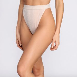 Shimmy And Shimmer High Waist Swim Bottoms