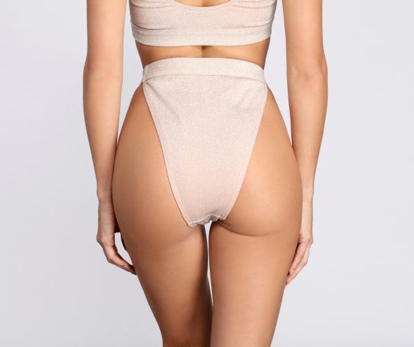 Shimmy And Shimmer High Waist Swim Bottoms - Image 2
