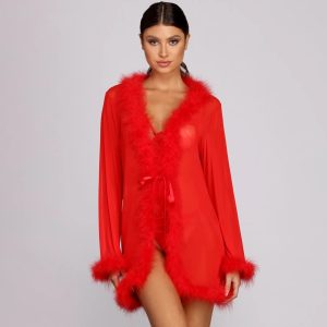 So Seductive Short Mesh Robe