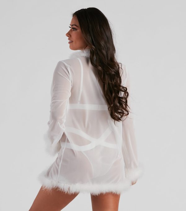 Forever Love Marabou Trim Robe - Image 15