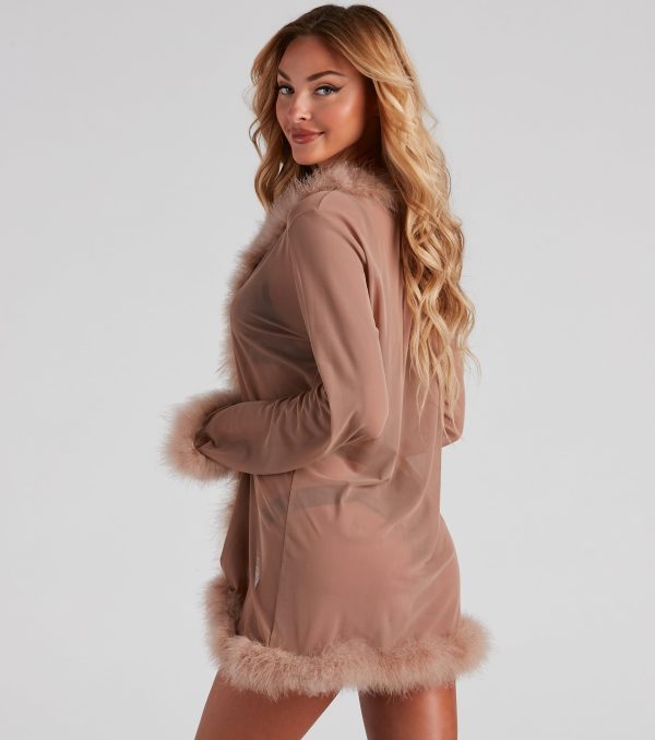 Forever Love Marabou Trim Robe - Image 20