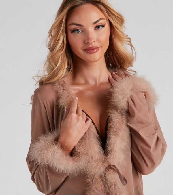 Forever Love Marabou Trim Robe - Image 21