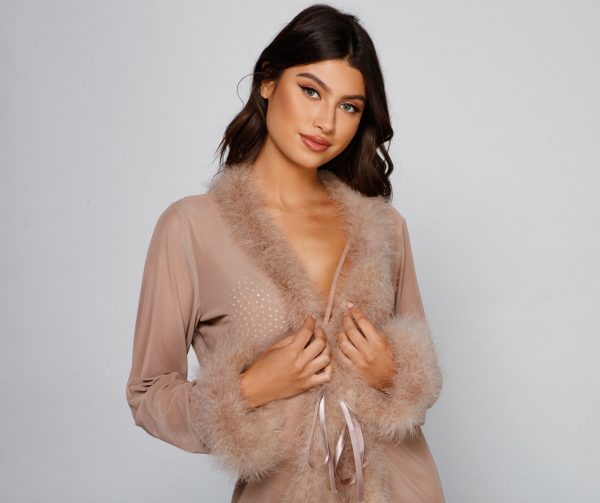 Forever Love Marabou Trim Robe - Image 22