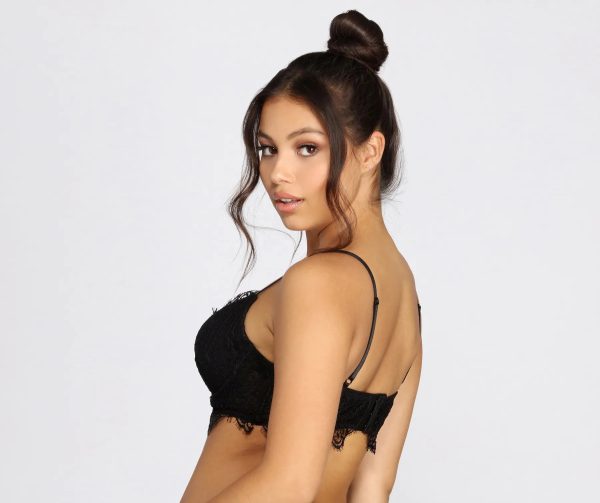 Scalloped Eyelash Lace Bra - Image 2