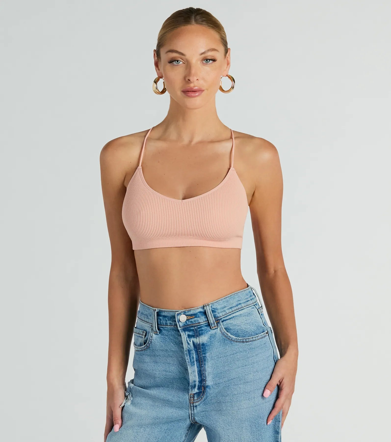 Sweet Moments Strappy Back Seamless Bralette - Image 5