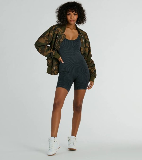 Iconic Basic Scoop Neck Seamless Knit Romper - Image 3