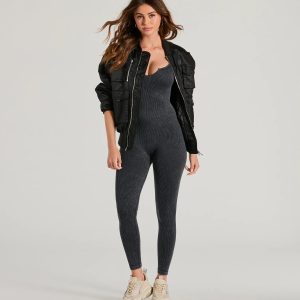 Leisure Love Seamless Acid Wash Catsuit