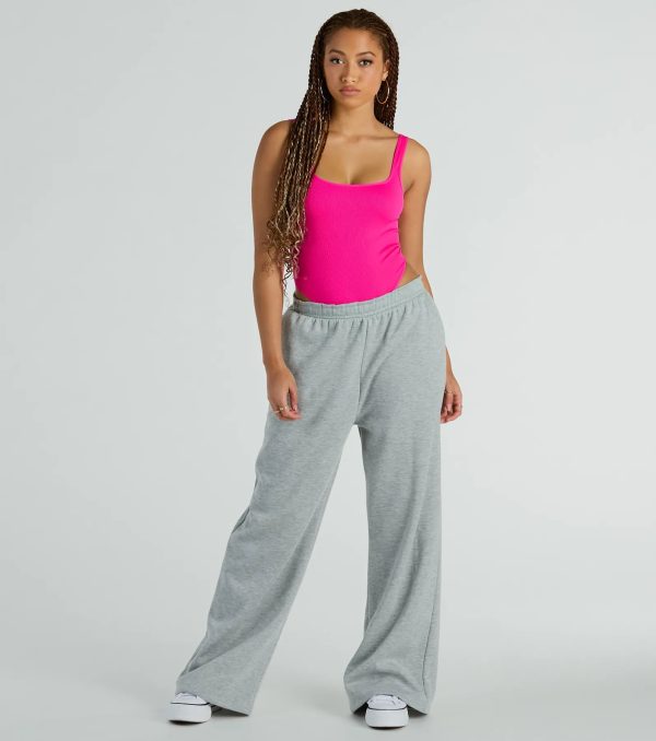 Simply Sultry Ribbed Knit Tank Bodysuit - Image 3