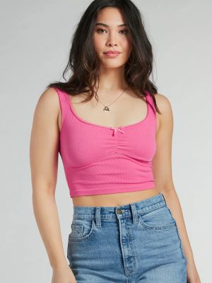 Simply The Best V-Neck Bow Seamless Tank Top