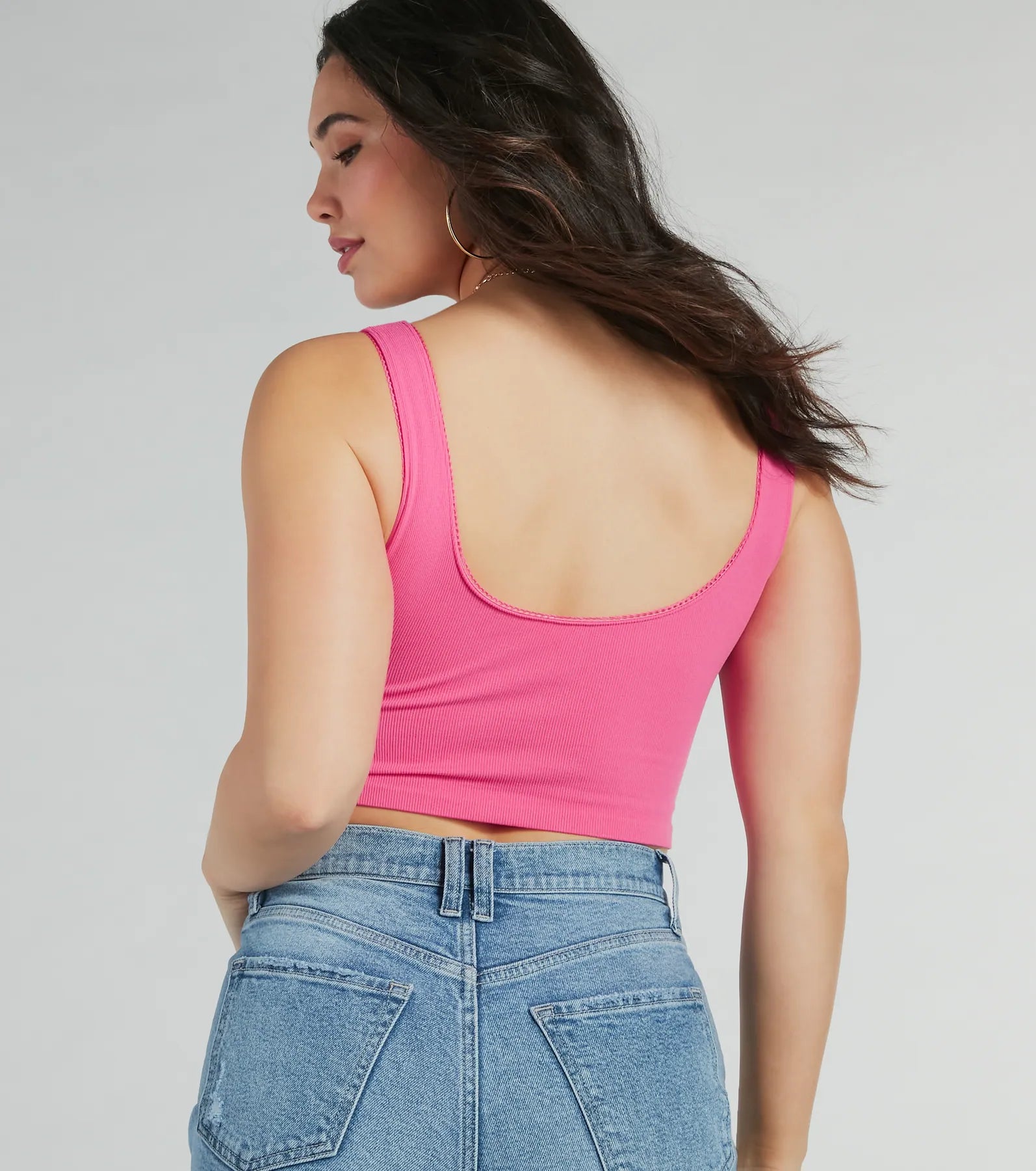 Simply The Best V-Neck Bow Seamless Tank Top - Image 2