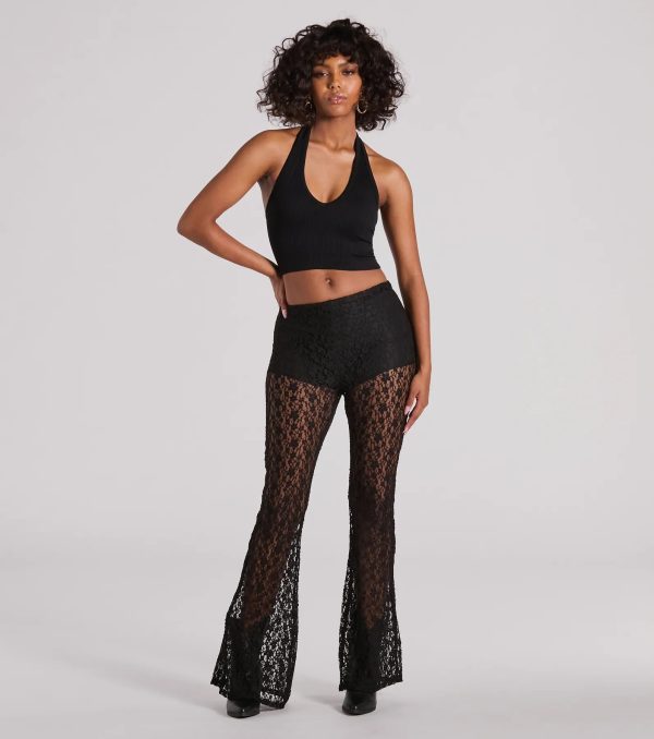 Day Or Night Halter V-Neck Crop Top - Image 4