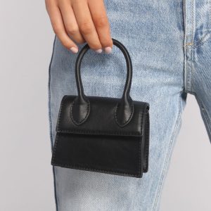 So Extra Faux Leather Mini Purse