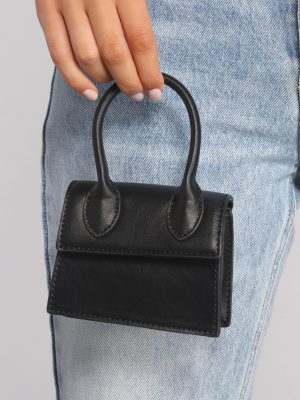 So Extra Faux Leather Mini Purse