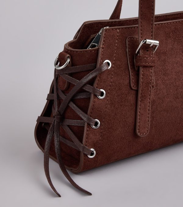 By My Side Lace-Up Mini Tote Bag - Image 3