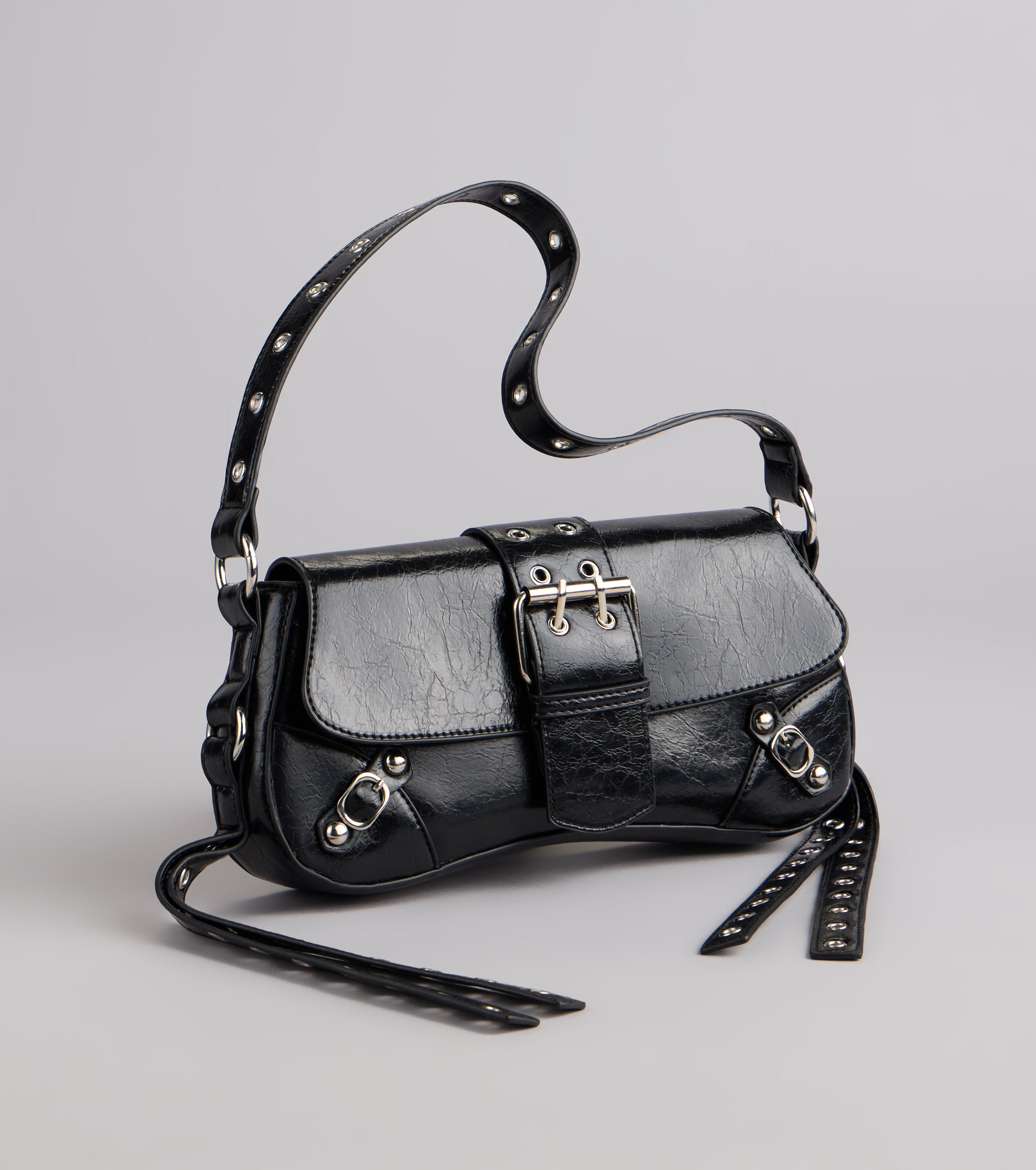 Street Icon Buckle Shoulder Bag
