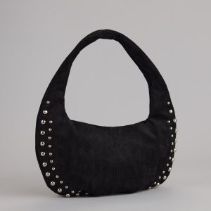 Studded And Stunning Suede Shoulder Bag