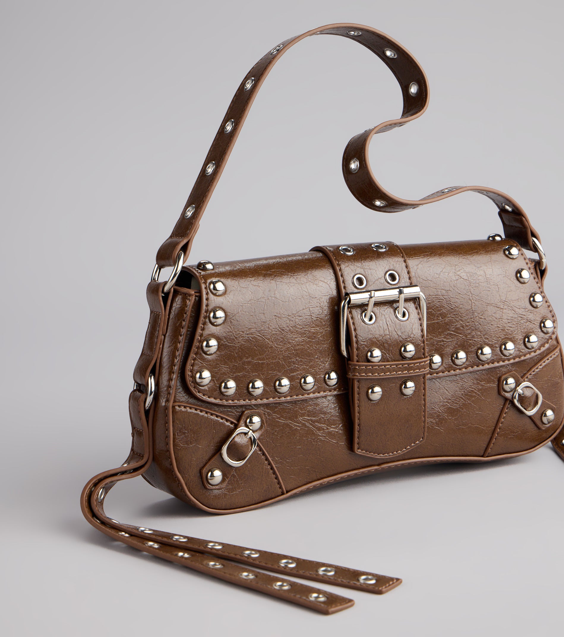 Street Icon Buckle Shoulder Bag - Image 5