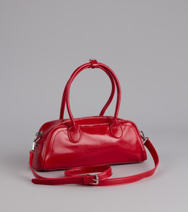 Bold And Glossy Patent Shoulder Bag - Image 3