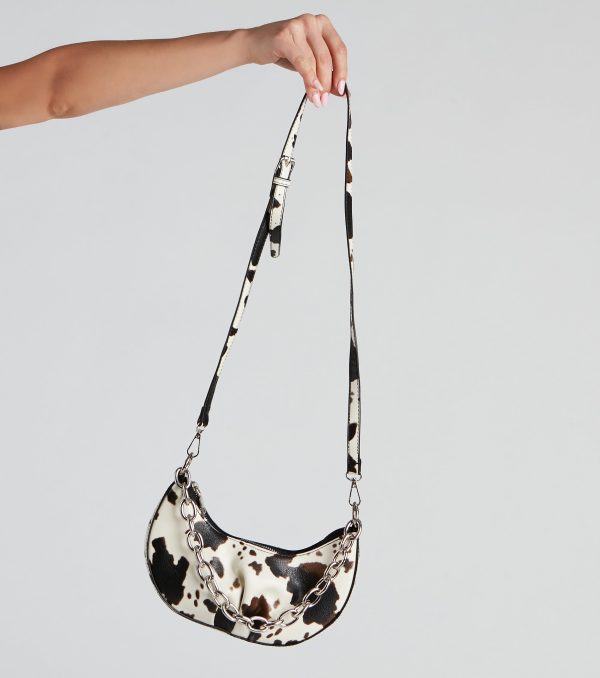 Rodeo Drive Cow Print Shoulder Bag - Image 3