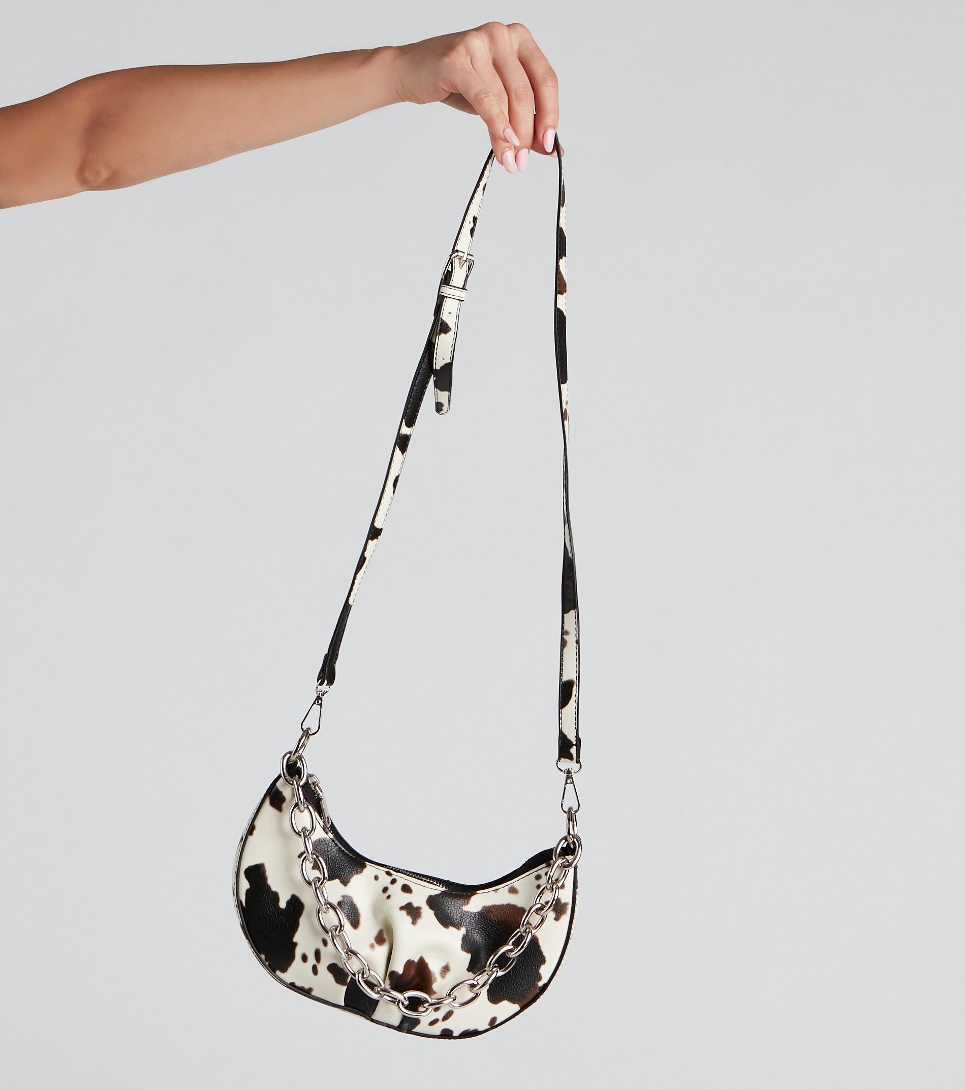 Rodeo Drive Cow Print Shoulder Bag - Image 3
