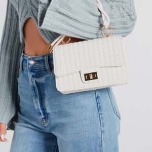 Day In The City Faux Leather Crossbody Bag