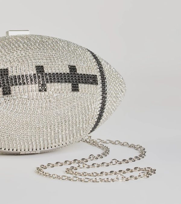 Play The Field Football Rhinestone Clutch - Image 3