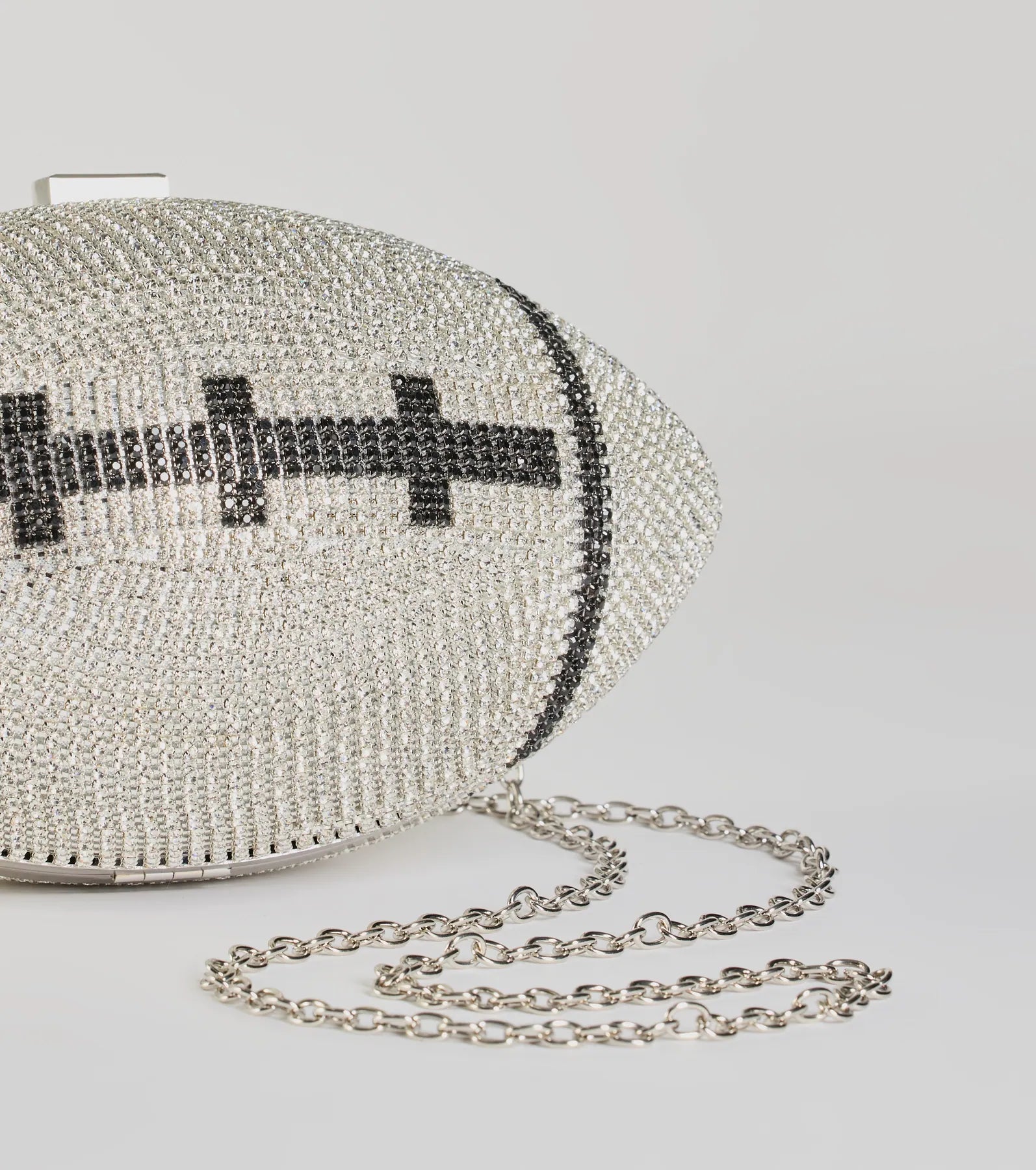 Play The Field Football Rhinestone Clutch - Image 3