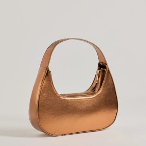 Major Trendsetter Metallic Faux Leather Shoulder Bag