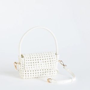 Finishing Touch Woven Shoulder Bag