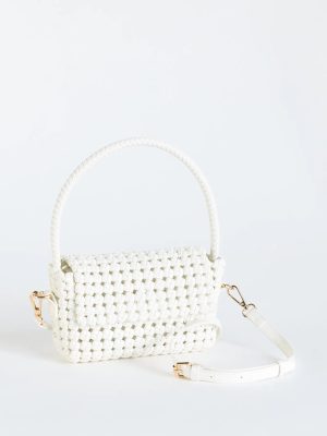 Finishing Touch Woven Shoulder Bag