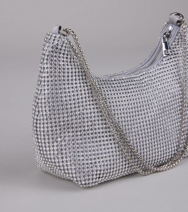 Glamour Girlie Rhinestone Mesh Shoulder Bag - Image 5