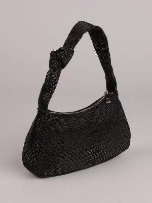 Glow Factor Rhinestone Shoulder Bag