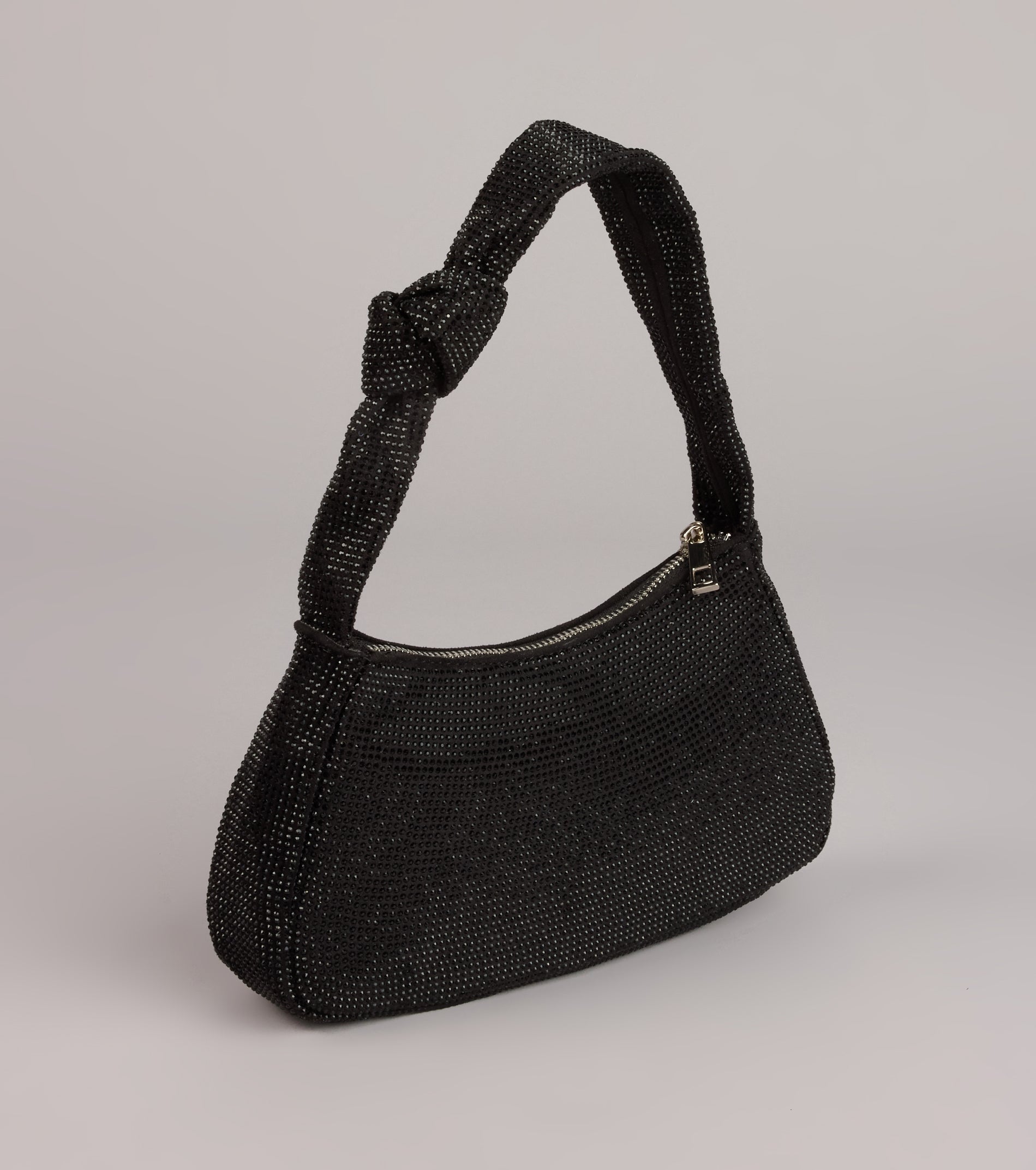 Glow Factor Rhinestone Shoulder Bag