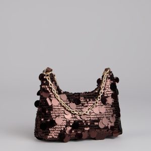 Shimmer Hour Sequin Shoulder Bag