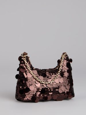Shimmer Hour Sequin Shoulder Bag