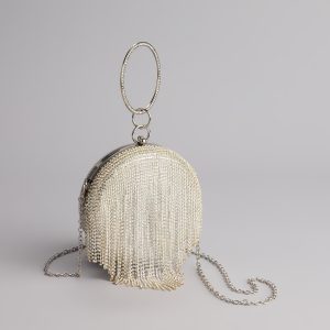 Spotlight Moment Rhinestone Sphere Bag