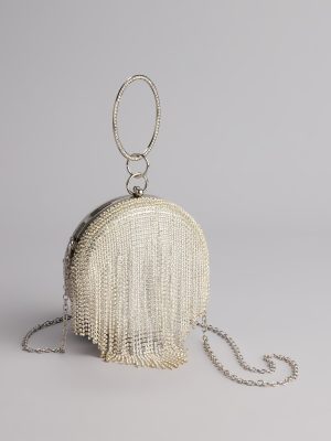 Spotlight Moment Rhinestone Sphere Bag